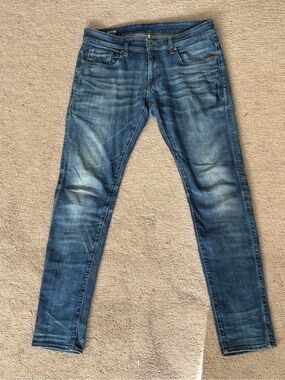 G-Star Raw Faded Blue Skinny Jeans
